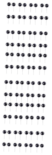 DIYEAH 600 Pièces Oeil de sécurité Noir Artisanat des Yeux de sécurité œil Animal Boucles d'oreilles claires Bricolage Faux Yeux d'animaux Yeux de Dessin animé Bricolage de bébé