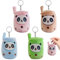 TZQFROCE 4 Stück Panda Boba Kuscheltier Bubble Tea Kuscheltier mit Schlüsselanhänger Plüschtiere Bubble Tea Plüschtier Bubble Tea Anhänger mit Schlüsselanhänger für Kinder Geburtstag Gastgeschenke