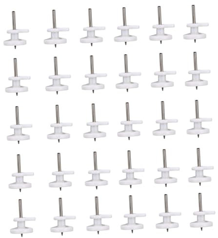 KONTONTY 100 Pièces brancher crochet mural decoration mural crochets mini crochets de cadre cintres crochets en plastique non marquants crochet de montage mural abdos blanche