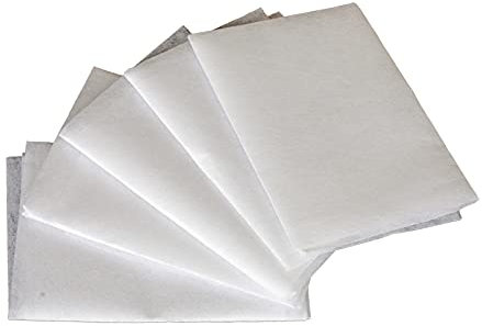 TAIGUHUI Stickfolie WasserlöSlich 5 Blatt T-Shirt Stoff Transferpapier Wasserlösliche Stickerei Klare Folie 20x20cm