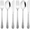 Onader 6Pcs Children’s Cutlery Set, Stainless Steel Kids Flatware Silverware Set, Includes 2X Forks, 2X Spoons, 2X Knives, Hammered Design, Mirror Finished & Dishwasher Safe