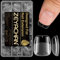 ZEYACHAN 540 Pièces Capsule Americaine Ongle Carré Court, 15 Tailles Faux Ongles Transparent, Semi Givré, Soft Gel Nail Tips, Capsule Gel x Pose Americaine Pour DIY Nail Art et Salon