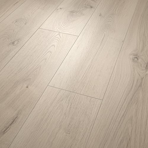 EGGER NatureSense* Aqua Laminat EL2111 Pinot Eiche weiss 1292x193x8mm (1,995m²), Wasserresistent