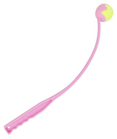 95sCloud-1 Ballschleuder für Hund,Tennisball, Ballblaster, Wurfspiel für Haustiere, Welpenspielzeug, Dog Ballwurfschleuder Apportierspielzeug, Aufnehmen und Werfen, Spielaktivität im Freien (Pink)