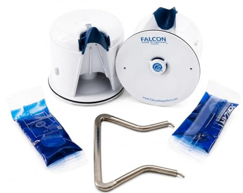 WaterFree Urinal Cartridge (2 Pk) - Falcon + Sloan WES-150 FWFC Universal Compatibility - Includes Waterless Urinal Cartridge, Blue Sealant, and Wrench Key