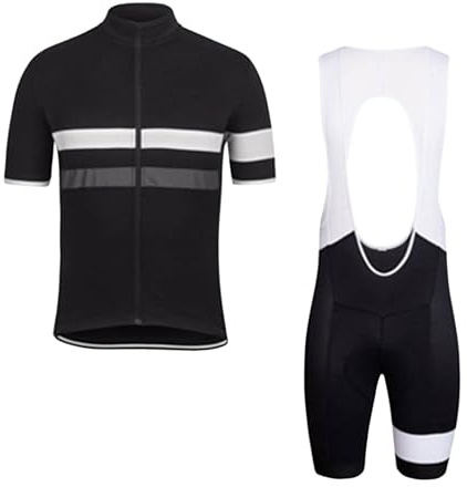 RUMAOZIA Rennrad Trikot Herren Set Fahrrad Set Radtrikot + Radhosen für Männer Sommer Atmungsaktiv Und Schnelltrocknend Trikot Jersey T-Shirt+ Trägerhose Hosen Bib Sport Sommer Outfits