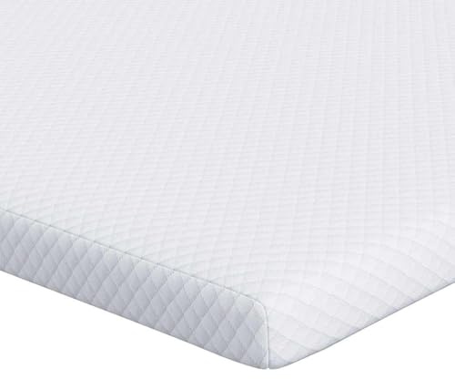 vidaXL Mattress Filling, 180 x 200 cm, 5 cm Memory Foam, Breathable Polyester, Machine Washable, Matte Finish, Perfect for Modern Bedroom Decor, Double Layer