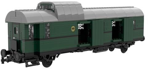 Stone Heap | Personenwagen Bi-29 oder Gepäckwagen Pwi-29 | 2 in 1 Klemmbausteinset | Modellbausatz für Eisenbahn-Fans & Sammler