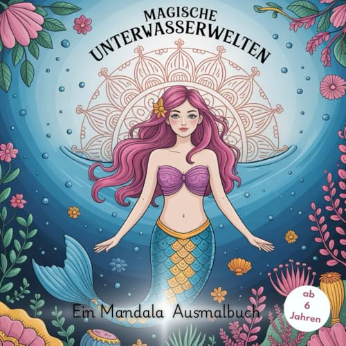 Magische Unterwasserwelten: Ein Mandala Ausmalbuch | Perfektes Geschenk für Kinder ab 6 Jahren