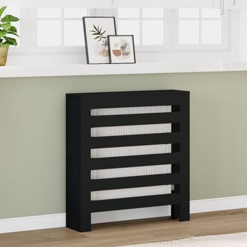 INLIFE Cache-radiateur Noir 78x20x82 cm Bois d'ingénierie-852682
