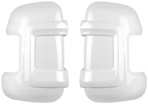 Rearview Side Mirror Covers 1 Pair White/Black Motorhome Mirror Protectors Guards For Fiat For Ducato For Peugeot For Boxer For Relay Long Rv Parts Wing Mirror Cover(1pair black)