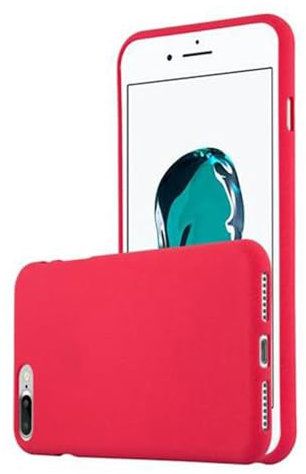 Cadorabo Coque pour Apple iPhone 8 Plus / 7 Plus / 7S Plus en Frost Rouge - Housse Protection Souple en Silicone TPU avec Anti-Choc et Anti-Rayures - Ultra Slim Fin Gel Case Cover Bumper