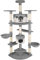 tectake® Arbre à Chat XXL Griffoir pour Chat en sisal H204 cm, Maison pour Chat Jeux Chat Appartement Accessoire Chat avec Grattoir Chat Niche Chat Couchage Chat Hamac Chat Panier Chat