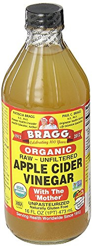 Bragg Gluten Free Organic Raw Apple Cider Vinegar, With the Mother, 473 ML, 16 Ounce (2 Units)
