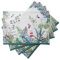 Maison d'Hermine Tischsets aus 100% Baumwolle, 4er-Set, 33 cm x 48 cm, dekorative, waschbare Tischsets für Ostern, Tischsets für Küchenpartys, Tropiques, Frühling und Sommer