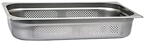 Saro Budget Line - Recipiente Gastronorm 1/GN perforado, profundidad 100 mm