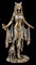 Unbekannt Altägyptische Bastet Figur mit Ankh Veronese | Katzengöttin, Deko-Figur, Deko-Artikel, Skulptur, Statue, H 25,5 cm