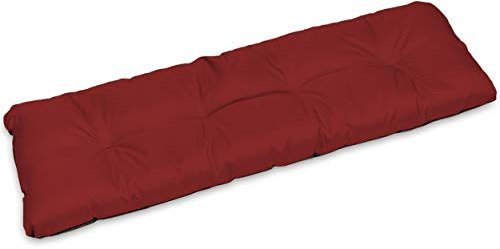 SuperKissen24. Sitzkissen Bankkissen Bankauflage für Gartenbank - 120x38 cm - Outdoor und Indoor - Bordeaux