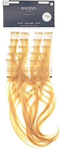 Balmain Tape Extensions Volume Human Hair 20 Stück 40 Cm Länge Farbe Natural Light Blonde #10g