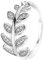 Sofia Milani - Damen Ring 925 Silber - mit Zirkonia Steinen - Blatt Ring - 10098-58 (18.5)