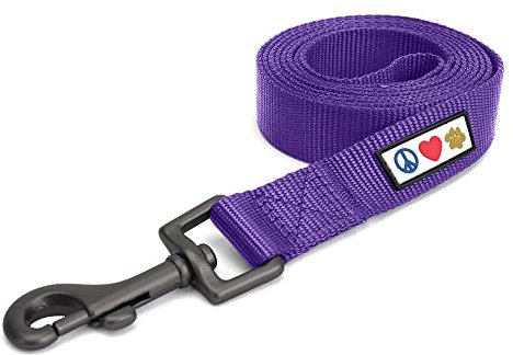 Pawtitas Hundeleine 1.8 M Leine Feste Farbe Welpenleine bequemer Griff Hundeleine Hundetraining Leine für Hunde Extra Extra kleine Hundeleine/kleine Hundeleine Katzenleine Lila Hundeleine