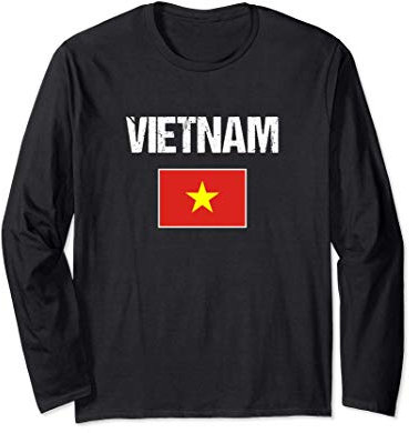 Vietnam Drapeau Vietnamien Vietnam Manche Longue