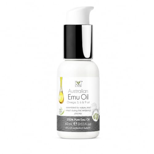Y Not Natural Emu Öl Ohne Duft, 1er Pack (1 x 60 ml) | Reines australisches Emuöl, reich an Omega 3, 6, 7 und 9, feuchtigkeitsspendend für trockene Haut, Gesicht und Körper, vegan