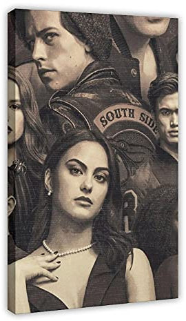 Riverdale Staffel 3 Leinwand-Poster, Wandkunst, Deko, Bild, Gemälde für Wohnzimmer, Schlafzimmer, Dekoration, 20 x 30 cm, Rahmen