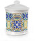 Barattolo biscottiera biscuits contenitore in ceramica 19 cm decoro terra d'amuri 817601