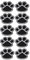 10PCS Black Dog Claw Embroidered Iron-on Patches, Fun Decorative Cloth Motif for Clothes, Bags, Hats, Jeans, DIY Crafts, Cover Holes or Refresh Outfits