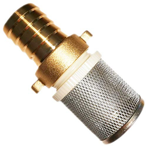 2/3 Schlauchverschraubung mit Filter 32mm Tülle für 1 1/4 Schlauch - 48,5mm ∅ Korb