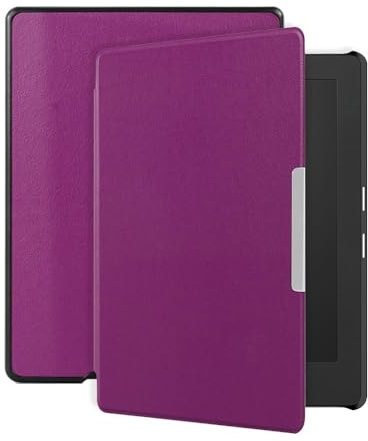 Lunso - Compatible avec Kobo Aura H20 Edition 1 étui (6,8 pouces) - Sleep Cover - Violet