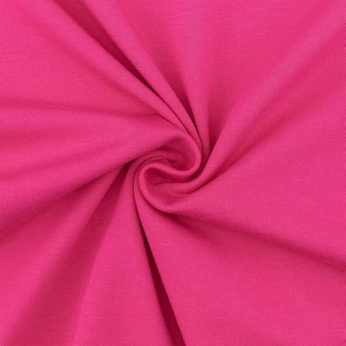 Jersey Stoff Cara, STANDARD 100 by OEKO-TEX, uni pink (Länge am Stück: ab 50cm / Breite: 150cm)