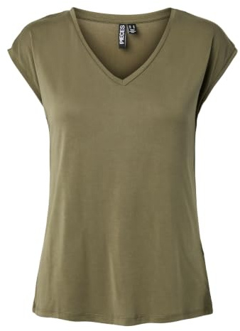 PIECES Women's PCKAMALA TEE NOOS BC T-Shirt, Grape Leaf, M