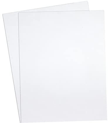 DRERIO 2 Stück 3mm Plastikplatte Weiß ABS Kunststoffplatten 3 mm Weiße Kunststoffplatten 40 x 30 cm ABS Platten für Basteln, Kotflügel, Heimdekoration usw