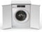 Adventa: Mueble cubre lavadora de resina de PP, PVC y ABS, universal, fácil de montar, resistente a la humedad, lavadero, garaje, exterior, 68,5 x 64,5 x 88 cm, blanco