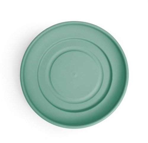 WINSOME Plant Pot Saucer - Heavy Duty Round Plastic Plant Pots Drip Base Tray Indoor & Outdoor Garden Ornament Accessories (43 cm, Green)