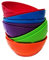 Harfield Rainbow Pack of 10 Small Snack Dessert Bowls Reusable BPA Free Plastic Children's Shatterproof Tableware