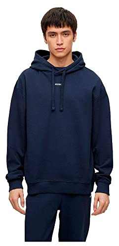 HUGO Mens Tracksuit DapoDayote Contrast-branding tracksuit in cotton terry