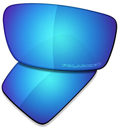 Saucer Verres de rechange pour lunettes de soleil Oakley Gibston OO9449, Bleu glacier polarisé, taille unique