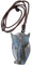 Nupuyai Angel Labradorite Crystal Stone Necklace for Women Men, Natural Carved Stone Pendant with Adjustable Rope