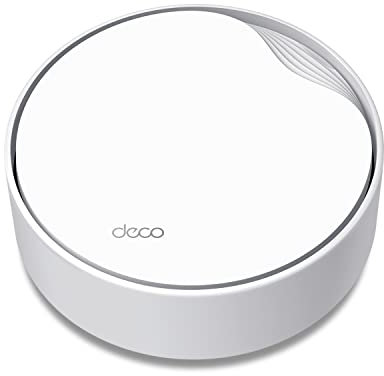 TP-Link 𝐃𝐞𝐜𝐨 X50-PoE AX3000 PoE Mesh WiFi - Ceiling/Wall-Mountable WiFi 6 Mesh, Replacing WiFi Router, Access Point and Range Extender, PoE-Powered, 2 x 2.5G PoE Ports, 1-Pack