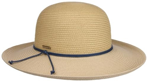 Stetson Lavedia Toyo Schlapphut Naturfarbener Hut 100% Stroh UV-Schutz 40+ Damen Frühjahr Sommer