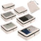 ECOHUB Koffer Organizer Packing Cubes 7-Teiliges Koffer Organizer Set Packwürfel Pet-Recycelte Packtaschen für Koffer Kofferorganizer für Rucksack schuhbeutel Kleidertaschen für Koffer(Beige)