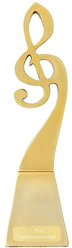 Druckspezialist Design Pokal Musik Blain Gold mit Gravur