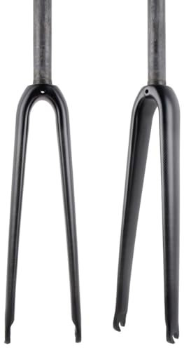 HIMALO 700c Road Bike Rigid Fork Carbon C Brake Bike Fork 28.6mm Straight Steerer Threadless Fork QR 9 * 100mm (Color : Matte Black 700c)