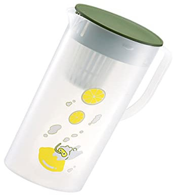 HOMSFOU Cold Water Bottle Fridge Zero Water Filter Lemonade Pitchers Juice with lid ice Tea Pitchers Water Pitcher Milk Container Hotel Drinks Server Seal Plastic Orange Juice