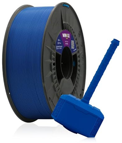 WINKLE PLA Tough Filament 1.75mm Dunkelblau, 300g Spule, 3D Drucker Filament Kompatibel mit FDM Druckern, 3D-Druckmaterialien, Maßgenauigkeit +/- 0.05mm, Bioabbaubar Hohe Zähigkeit und Härte