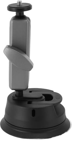 Camera Car Suction Cup Mount, Adjustable Vehicle Window & Windshield Car Holder for DJI OSMO Pocket 2 3, Action 3 4, for gopro max go pro 11 mini, for Hero 11/10/9/8/ 7/6/ 5