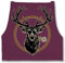 Shirtracer Schürze - Grillschürze - Herren 1 - Cooler Hirsch Hirschgeweih Jäger - 85x69 - Aubergine - männergeschenke grillen hirsche kochschürze geschenk für meinen mann grill geschenke trachten